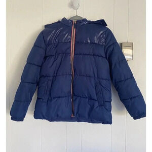 Ixtreme Boys Navy Blue Color Blocked Puffer Winter Jacket Coat Boys Size L